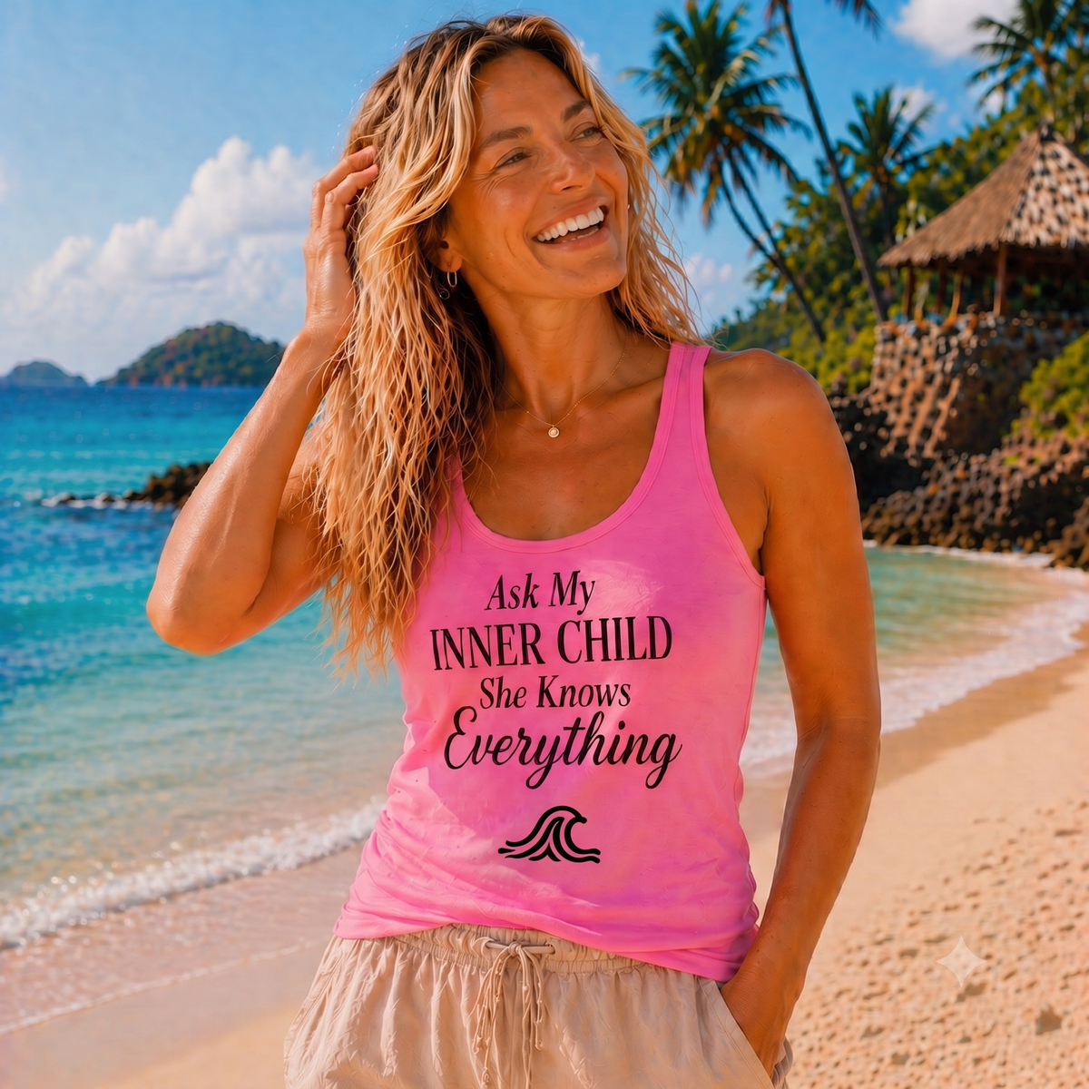 Ask My INNER CHILD She Knows Everything - Women's Tank Top