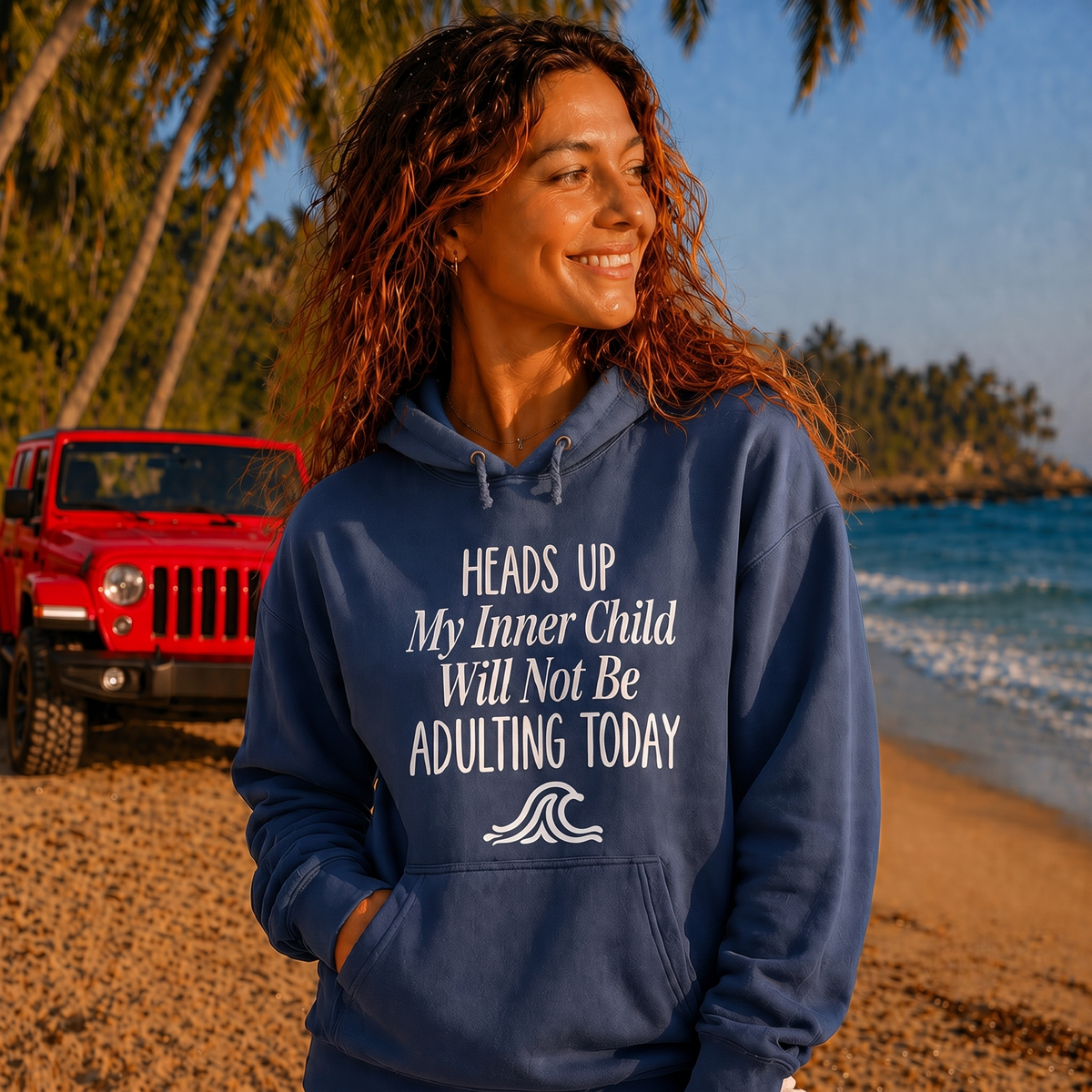 HEADS UP My Inner Child Will Not Be ADULTING TODAY - Girls Hoodie