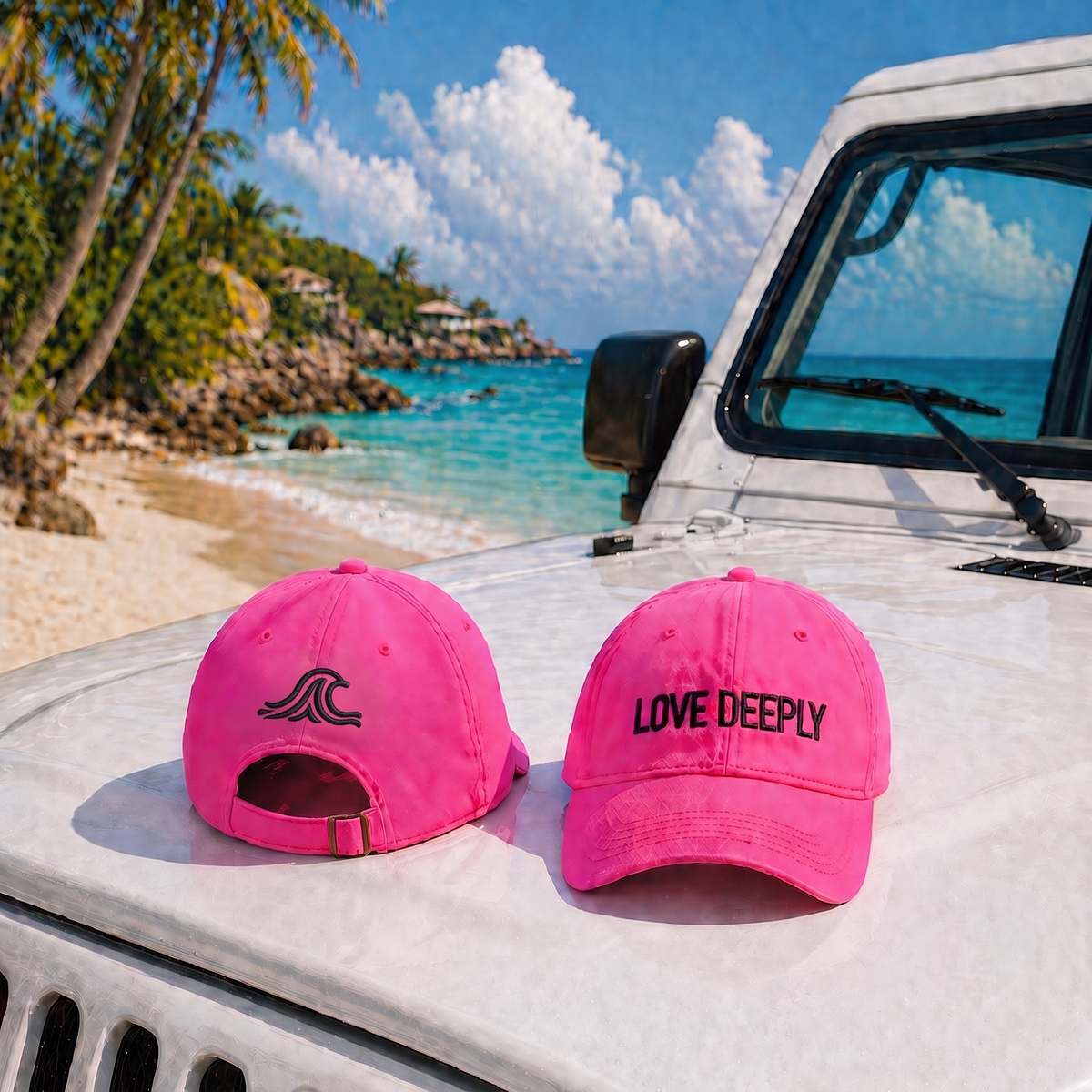 LOVE DEEPLY – Embroidered Baseball Hat