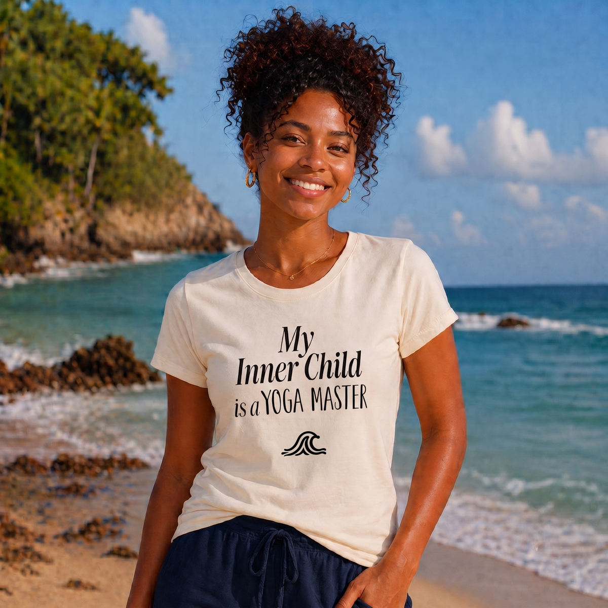 My Inner Child is a YOGA MASTER - Women’s Baby T-Shirt