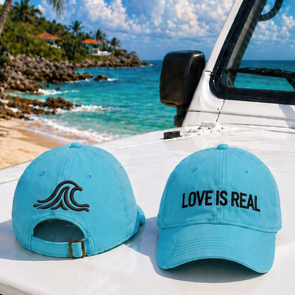 LOVE IS REAL – Embroidered Baseball Hat