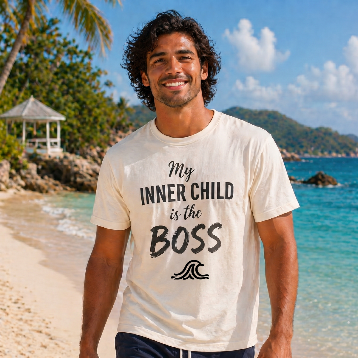 My Inner Child is the Boss - Half Sleeve T-Shirt