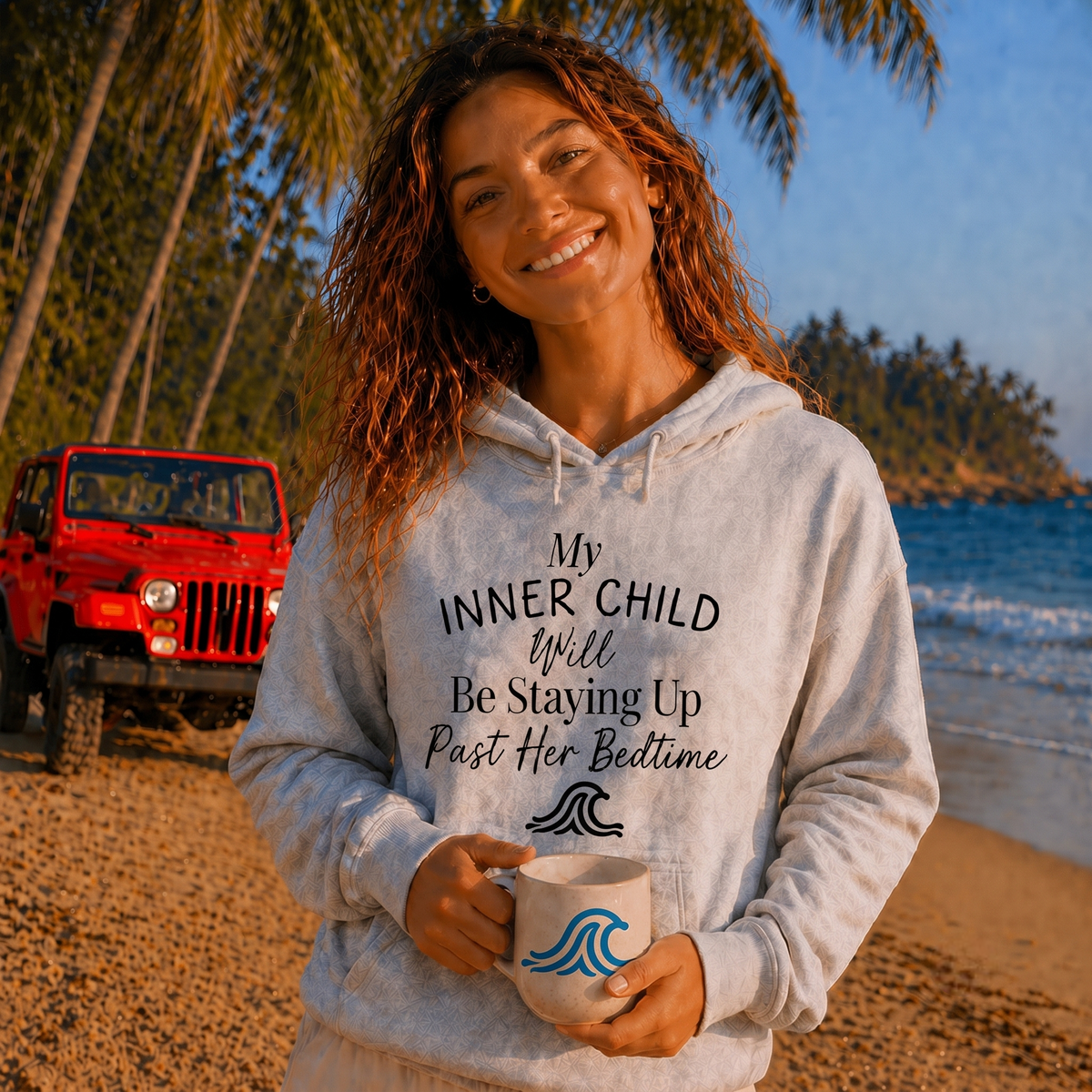 My INNER CHILD Will Be Staying Up Past her Bedtime - Girls Hoodie
