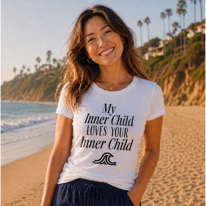 My Inner Child LOVES YOUR Inner Child - Women’s Baby T-Shirt