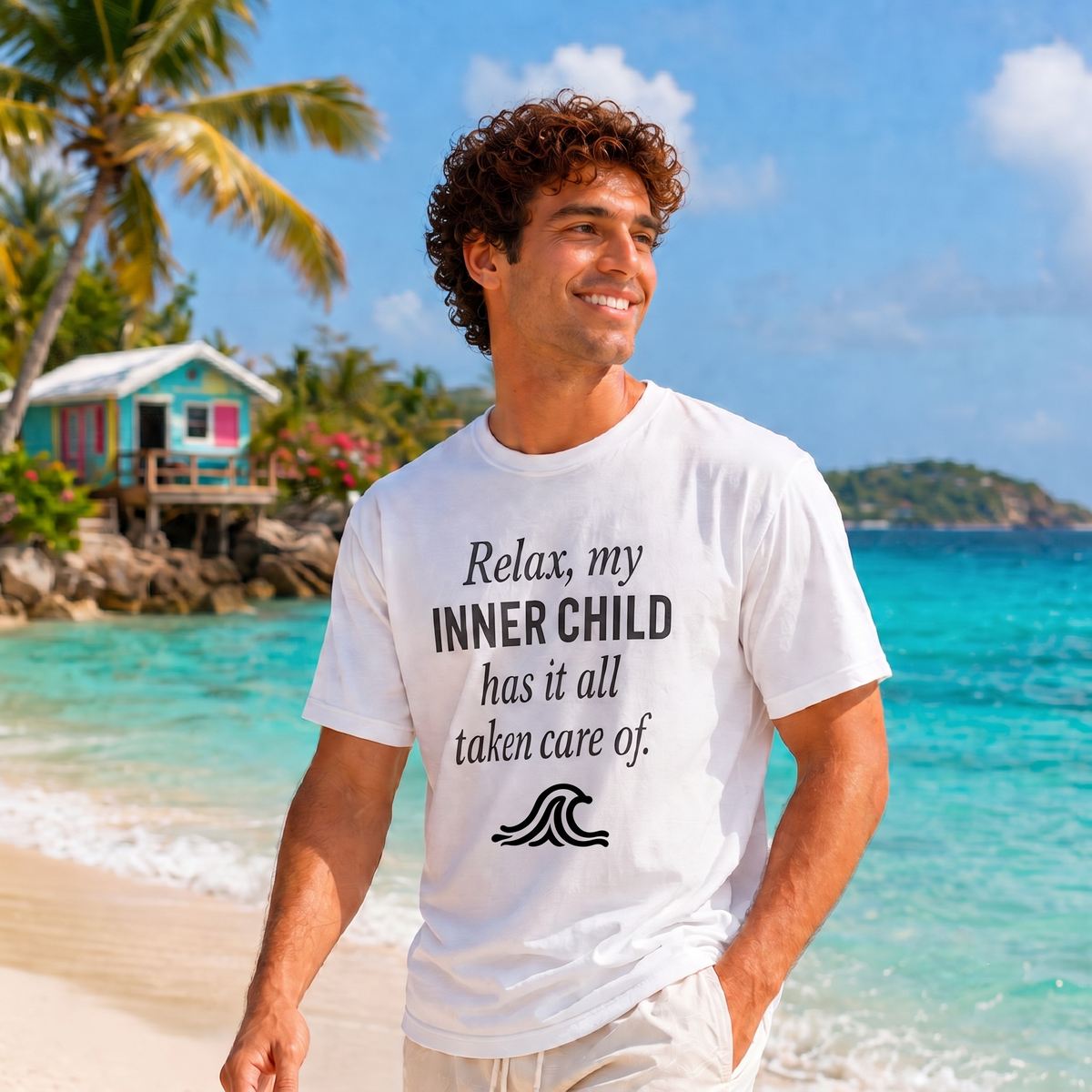 Relax, my INNER CHILD has it all taken care of - Half Sleeve T-Shirt
