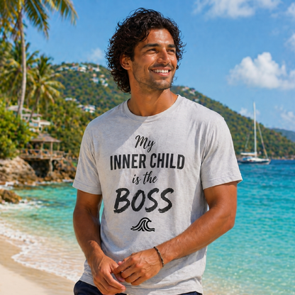 My Inner Child is the Boss - Half Sleeve T-Shirt