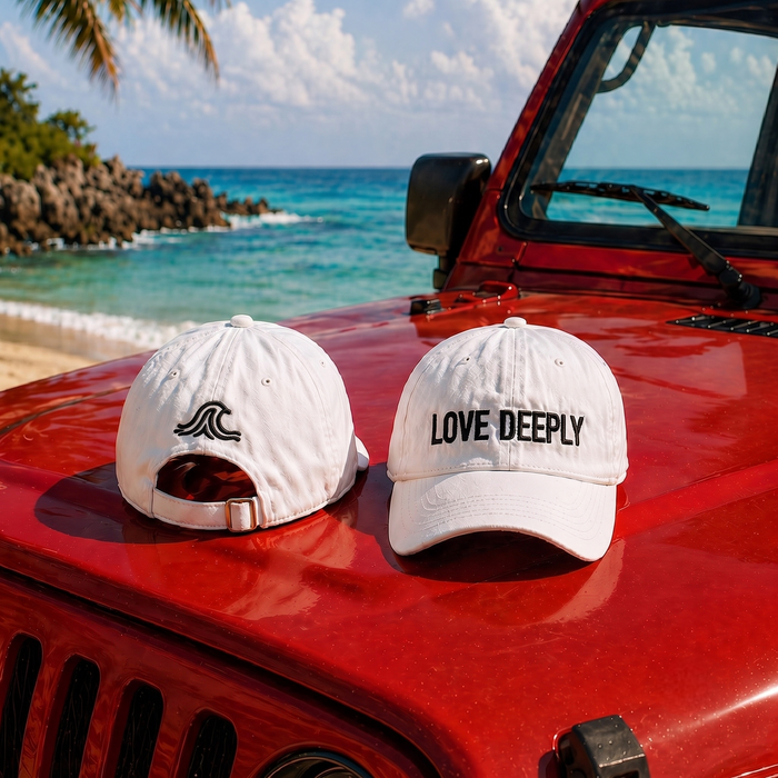 LOVE DEEPLY – Embroidered Baseball Hat