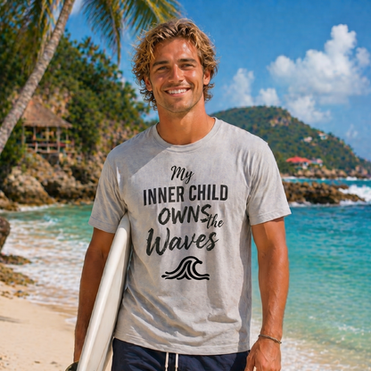 My INNER CHILD OWNS the WAVES - Half Sleeve T-Shirt