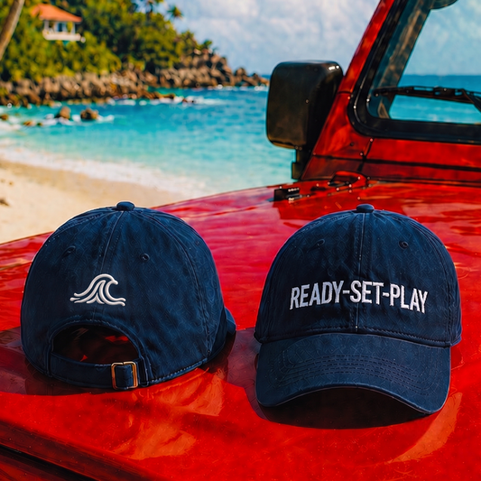 READY-SET-PLAY – Embroidered Baseball Hat
