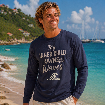 My INNER CHILD OWNS the Waves - Long sleeve tee