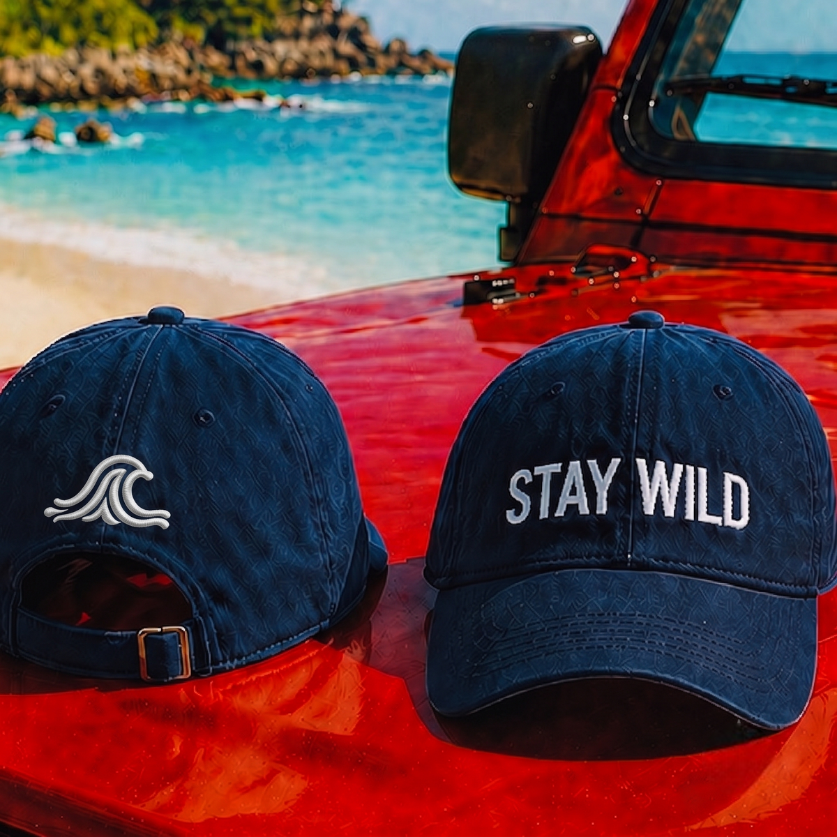 STAY WILD – Embroidered Baseball Hat