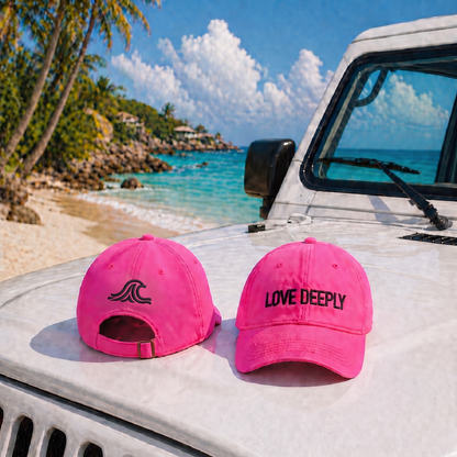 LOVE DEEPLY – Embroidered Baseball Hat