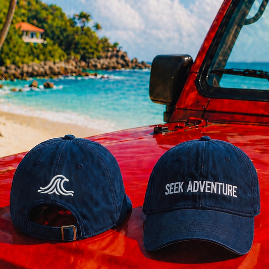 SEEK ADVENTURE – Embroidered Baseball Hat