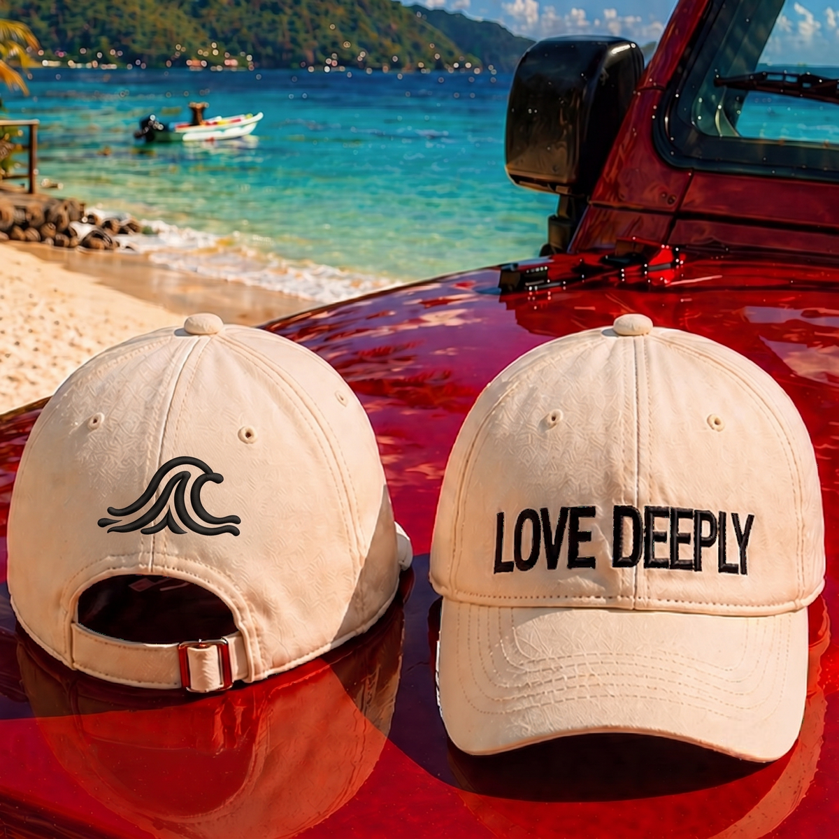 LOVE DEEPLY – Embroidered Baseball Hat