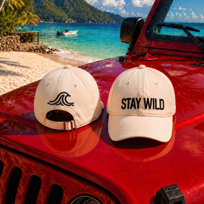 STAY WILD– Embroidered Baseball Hat